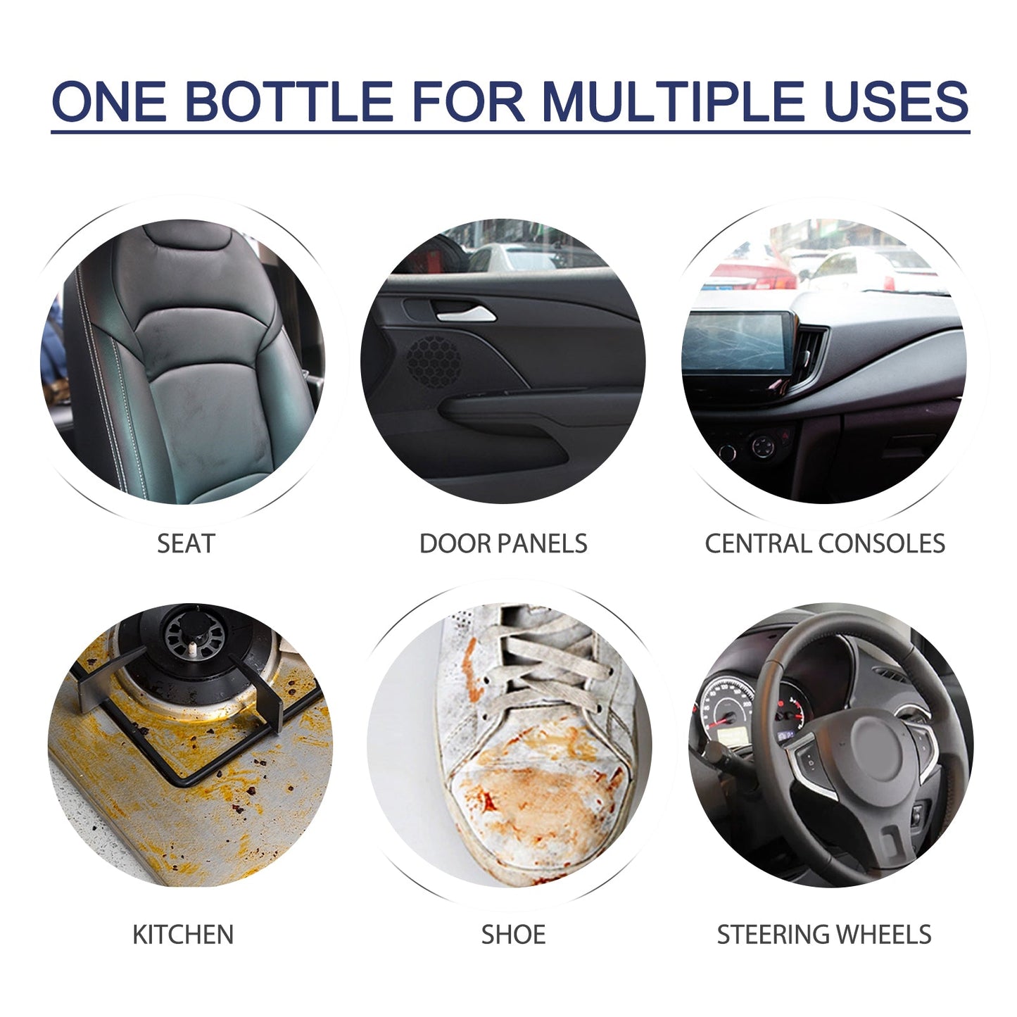 Car Interior Foam Cleaner, Interior Seat Instrument Panel Clean Dust And Polish Maintenance Refurbishing Agent - Korvel