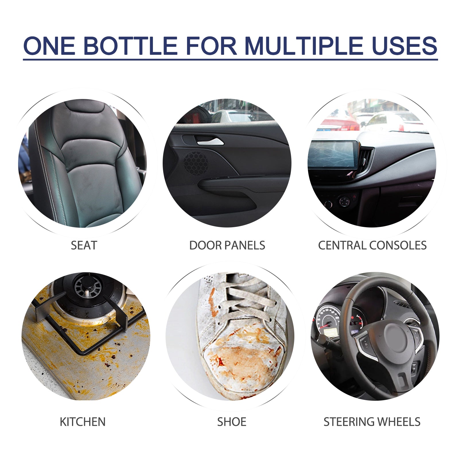 Car Interior Foam Cleaner, Interior Seat Instrument Panel Clean Dust And Polish Maintenance Refurbishing Agent - Korvel