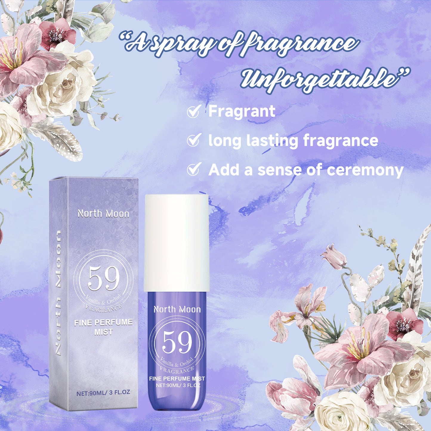 Fine Perfume Mist, Fresh Natural Orchid Light And Durable Fragrance Dating Perfume - Korvel