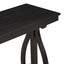 48-Inch Rustic Vintage Console Table --- Farmhouse Style Entryway Table with Open Shelf and Sturdy Construction (Black) - Korvel