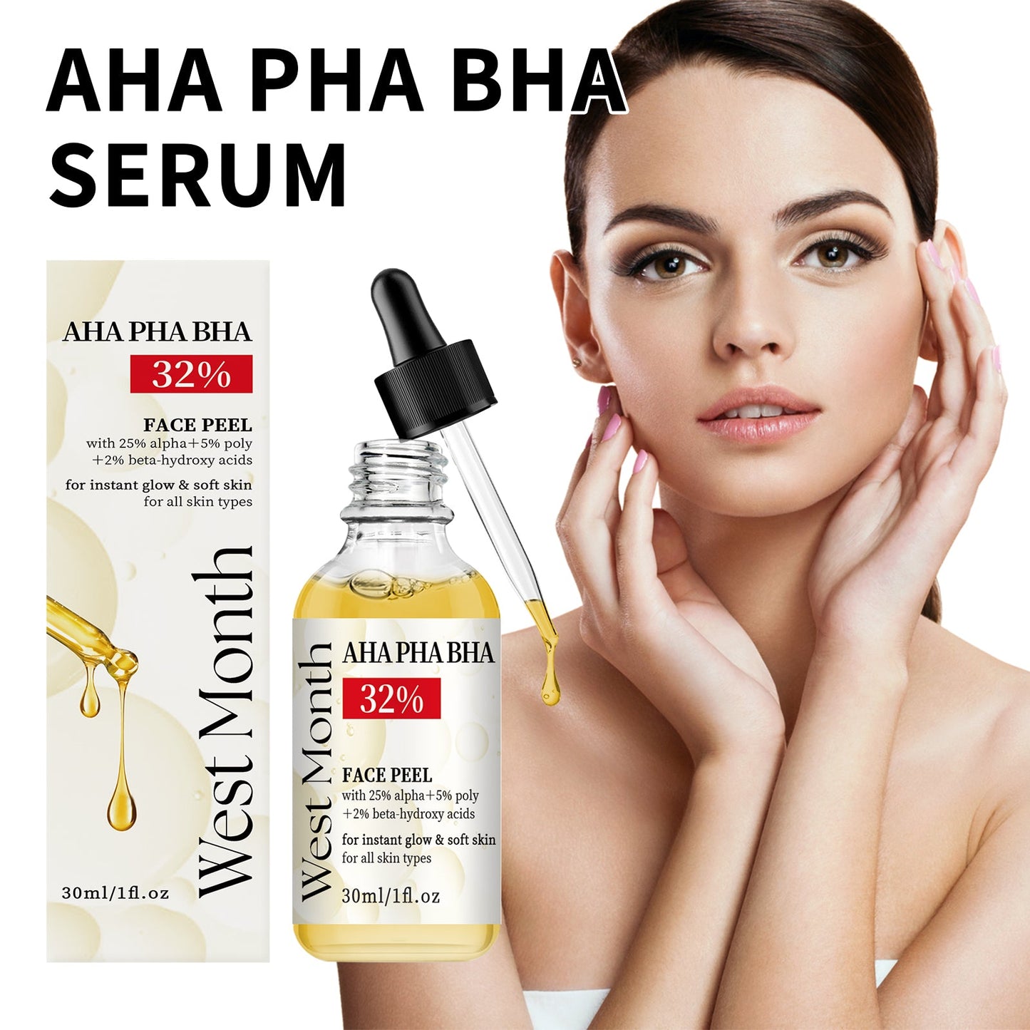 Fruit Acid Essence, Smoothing And Firming Delicate Pore Narrowing Aha Facial Serum - Korvel