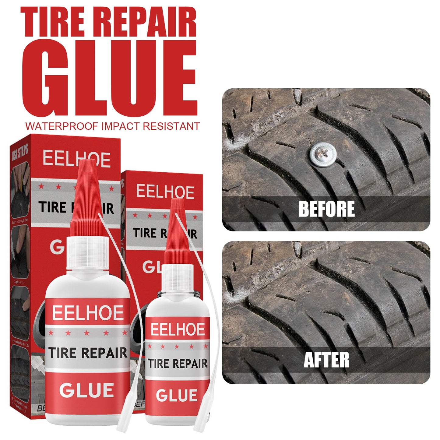 EELHOE New Multifunctional Glue Tire Sole Repair Multifunctional Glue Repair Glue - Korvel