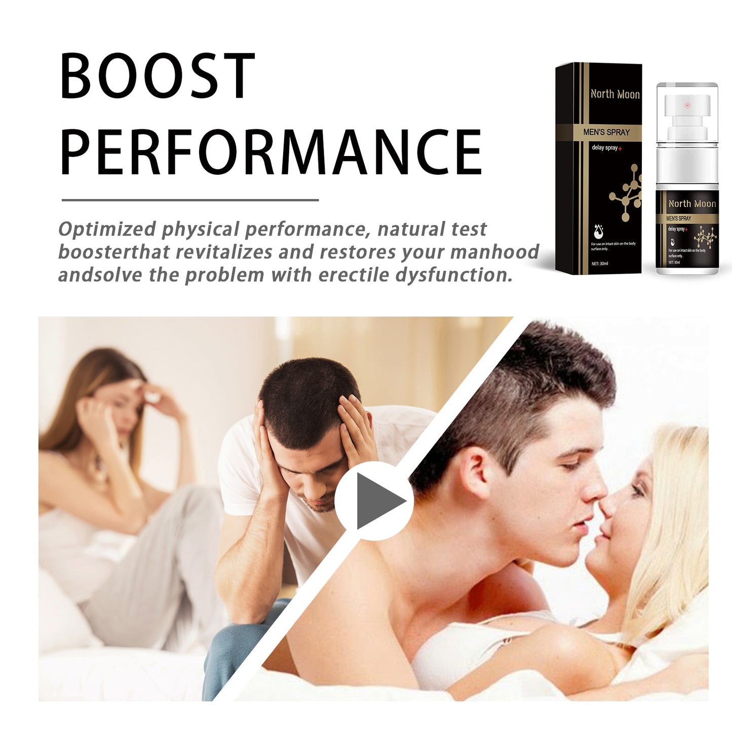Men's Treatment Spray, Men's Body Care Treatment To Relieve Discomfort Treatment Spray - Korvel