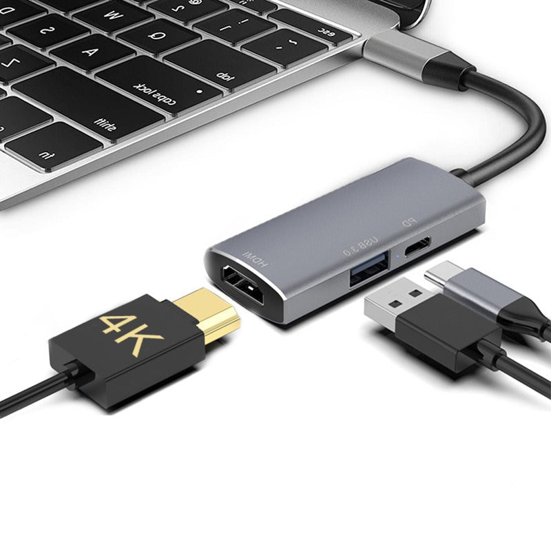 USB HUB docking station three in one C interface USB splitter Switch game console base HUB docking station - Korvel