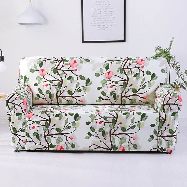 Housse de canapé élégante à fleurs - Design tout compris