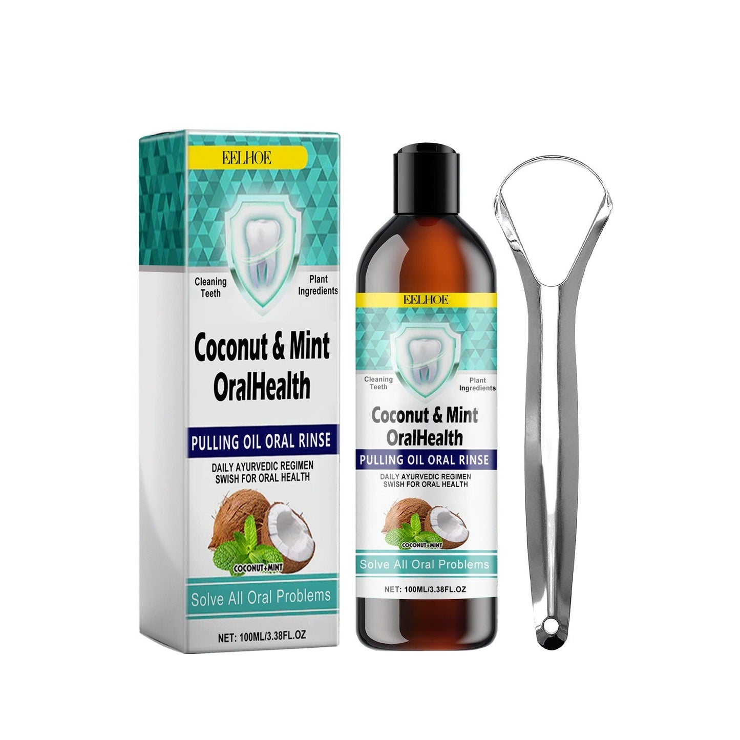 EELHOE Coconut Oil Mouthwash - Fresh Breath & Clean Mouth
