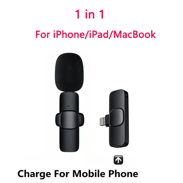 Buttonhole Lavalier Wireless Lapel Microphone Bluetooth Mini Mic For Phone PC Cell Mobile Small Micro Tiny Tie Mike Mikrofon USB - Korvel