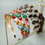 Elegant Three-Row Black and White Glass Drill Headband