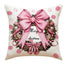 Christmas Pillow Cover - Santa Claus & Snowman Design
