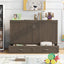 Queen Size Murphy Bed with Built-In Charging Station  Antique Grey - Korvel