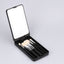 LED Folding Rotating Cosmetic Mirror with Brush Storage