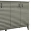 Buffet de rangement TREXM gris antique à 4 portes avec étagères réglables