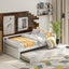 Daybed with Trundle Frame Set Twin Size White - Korvel