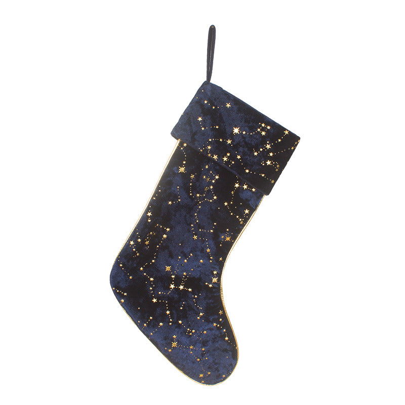 Christmas Gift Candy Bag Pendant Star Christmas Socks Christmas Socks Decoration - Korvel