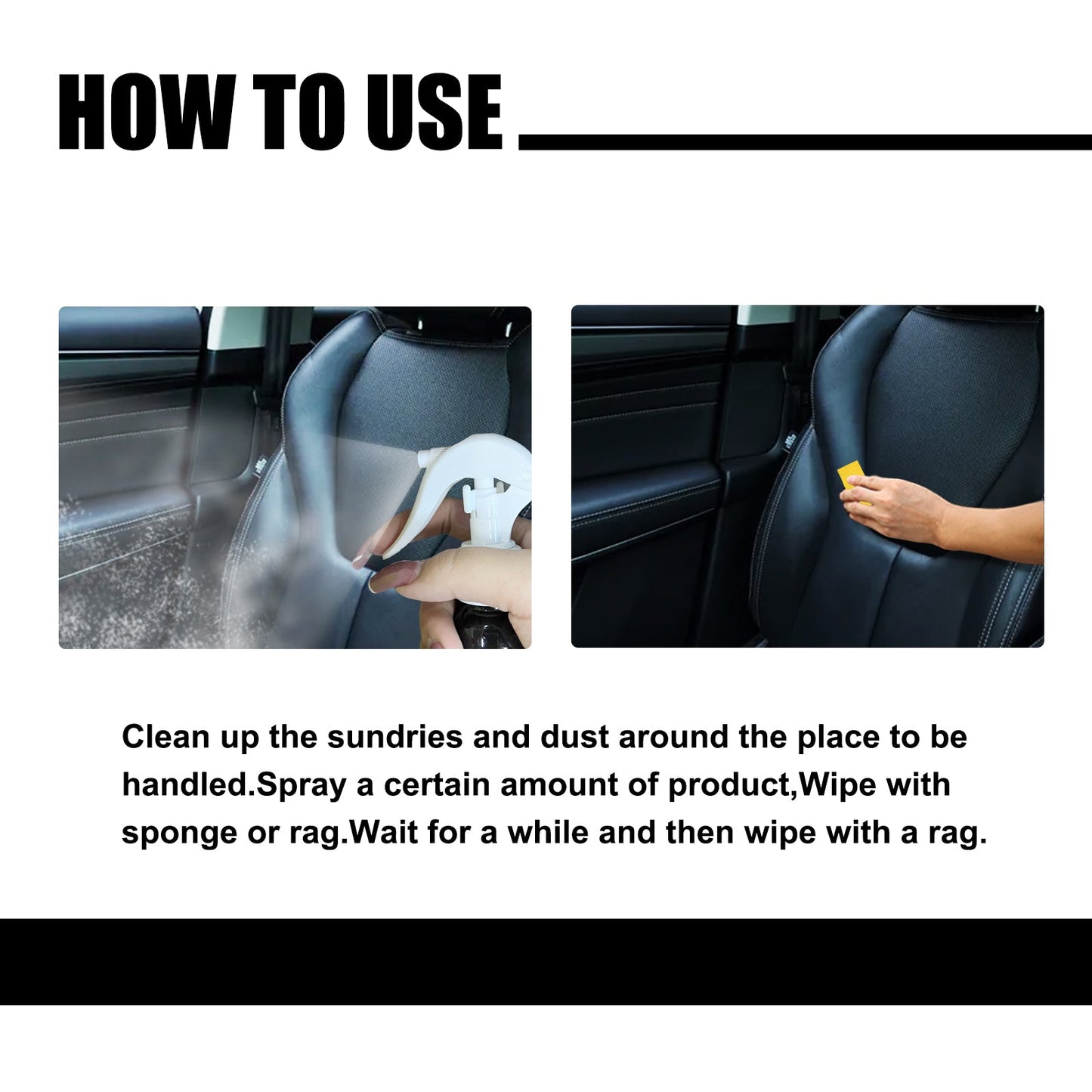 Premium Car Interior Cleaner for Upholstery and Leather