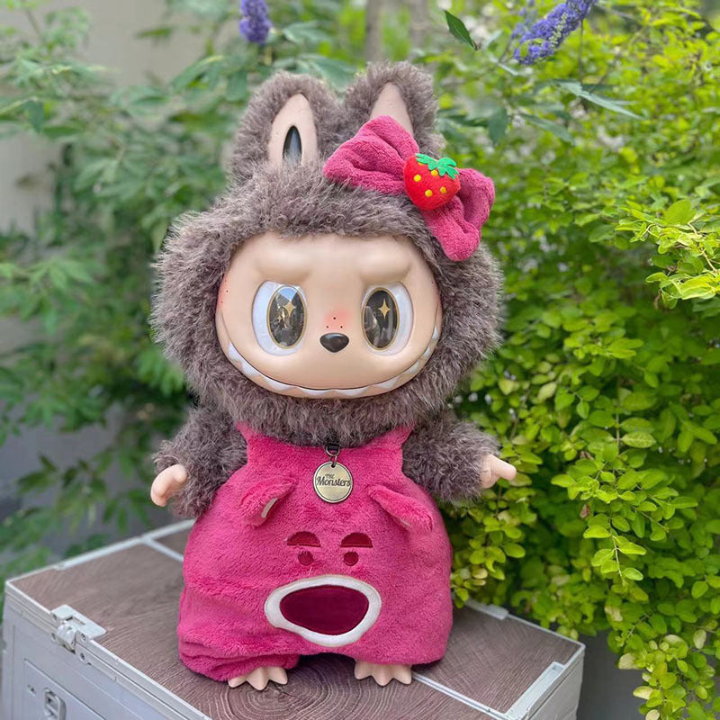 Clothing with 58cm LABUBU Design ZIMOMO Doll Clothes Rubber LABUBU Plush Toy Clothing Cute - Korvel