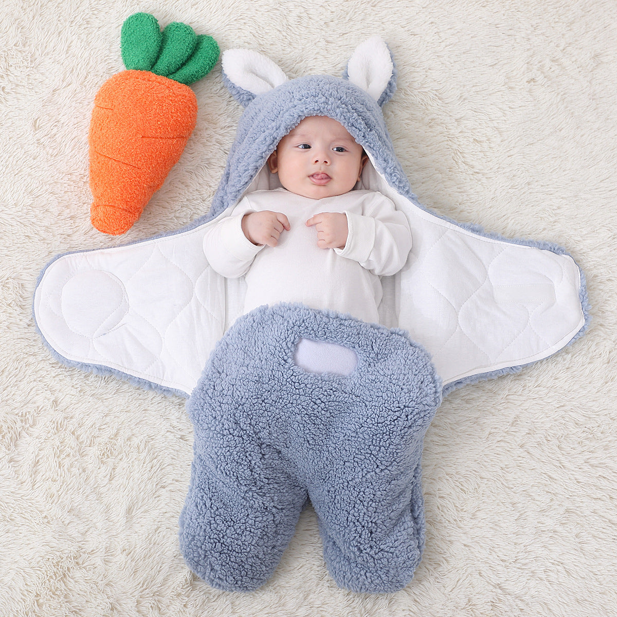 Couverture pour bébé en velours d'agneau premium pour l'automne et l'hiver