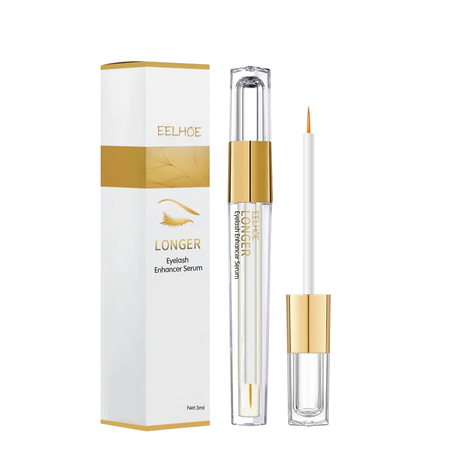 Eyelash Liquid Lashes Long, Thick And Curling Black Beautiful Eyelash Moisturizing Mild Natural Mascara - Korvel