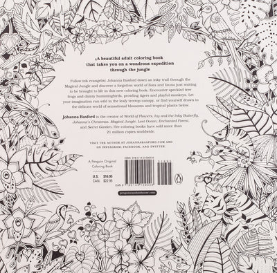 Explore the Enchanted Jungle: A Spiraling Coloring Adventure for Adults - Korvel