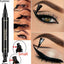 Seal Eyeliner Liquid Pen Quick-Drying Non Smudge Waterproof Eyeliner Double-Ended Eyeliner Beauty Makeup - Korvel
