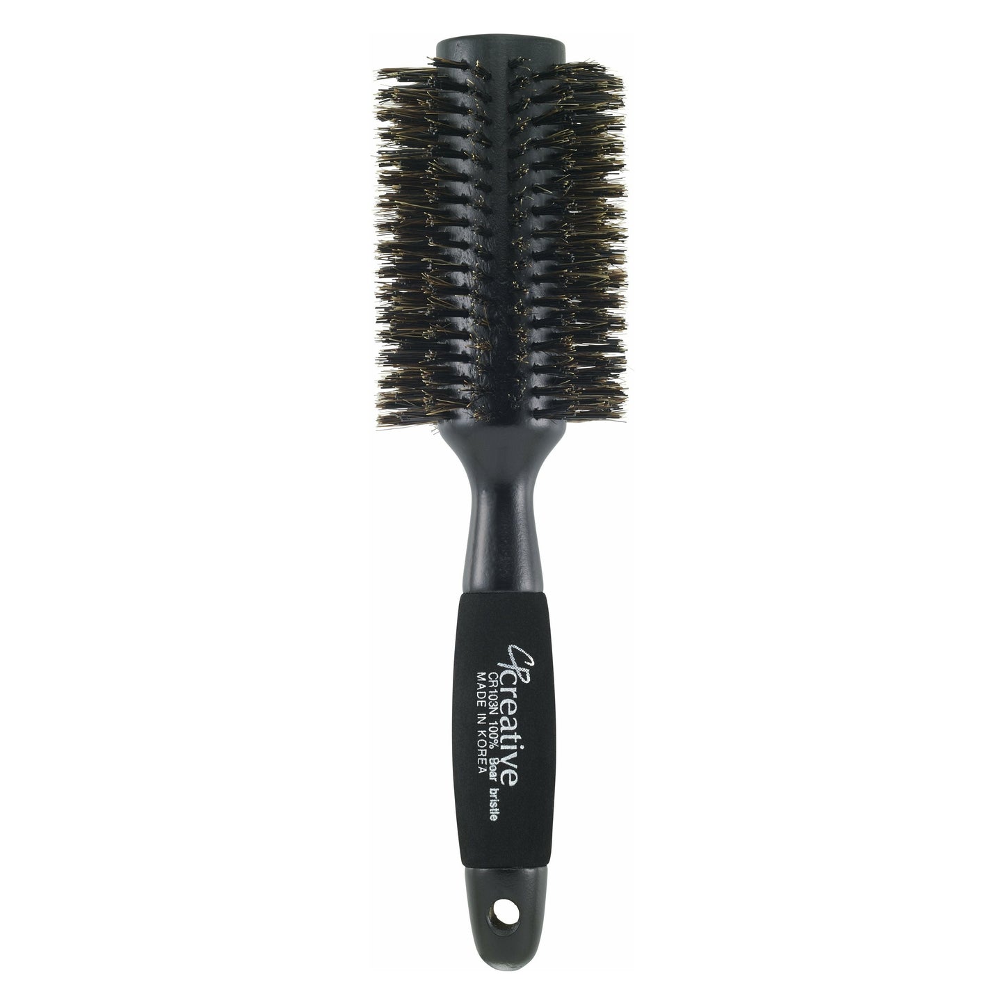 Brosse à cheveux en poils de sanglier renforcée en bois