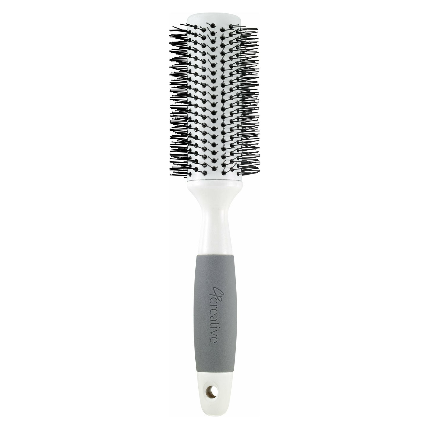 Solid Round Barrel Nylon Bristle Hair Brush
