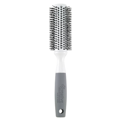 Solid Round Barrel Nylon Bristle Hair Brush
