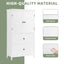 Bathroom Storage Cabinet, Cabinet with Two Doors and Drawers, Adjustable Shelf, MDF Board, White - Korvel