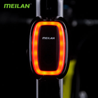 Bicycle Intelligent Brake Tail Light X6 Brake Induction 7-Speed Flashing Riding Warning Night Riding Light - Korvel