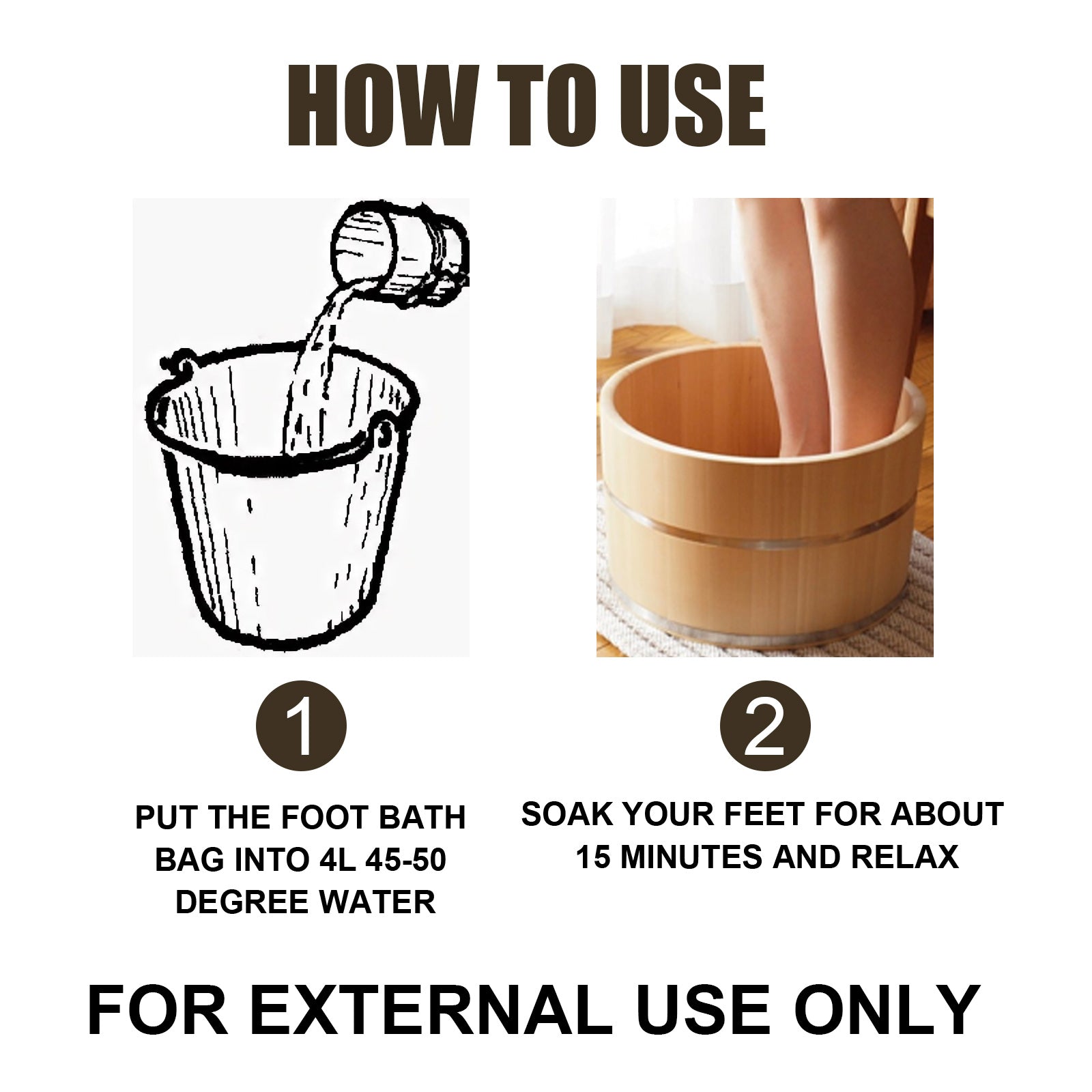 Sugar Control Therapeutic Foot Soak, Cleansing And Moisturizing Foot Skin Relieve Physical Discomfort Foot Bath Bag - Korvel