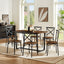 7 Pieces Dining Set 7-Piece Kitchen Table Set Perfect for Kitchen Breakfast Nook Living Room Occasions - Korvel