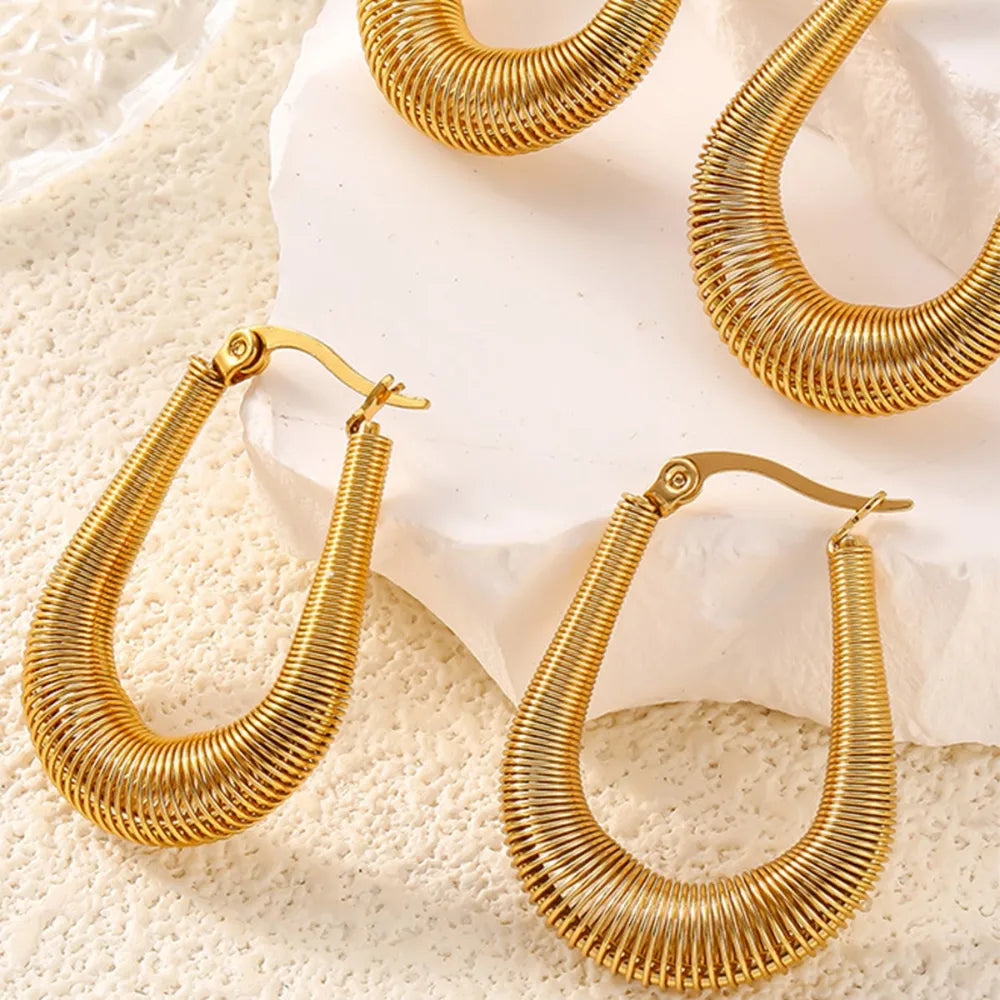 Titanium Steel U Shape Earrings - Korvel