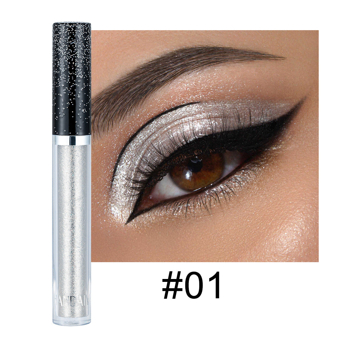 HANDAIYAN 12 Color Single Diamond Liquid Eye Shadow Psychedelic Pearly Shiny Eye Shadow Lying Silkworm Tear Makeup Eye Shadow Liquid - Korvel