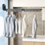 Multifunctional Retractable Fold Away Clothes Drying Hanger Space-Saving Bathrooms Usage - Korvel