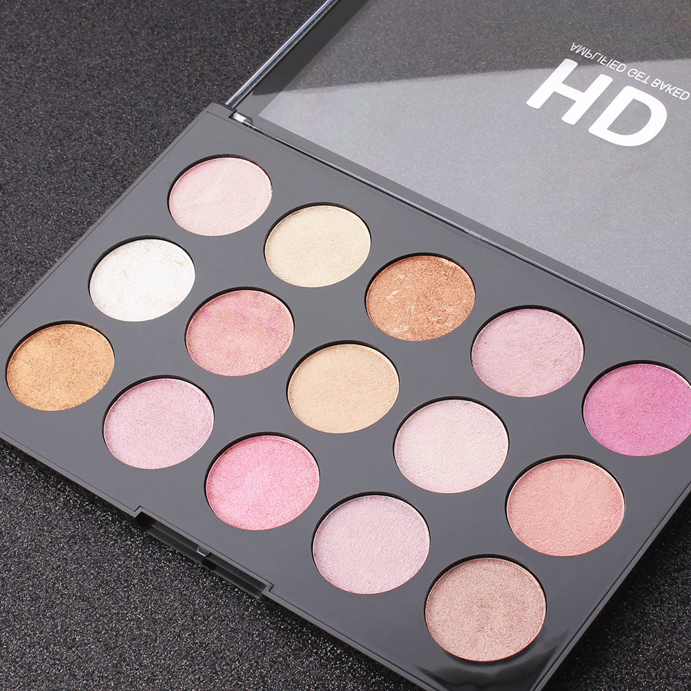 Romantic Beauty 15 Color Multi-Color Highlighter Pearl Eyeshadow