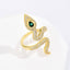 Anillo Ajustable en Forma de Serpiente Elegante para Mujeres