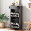 Organizador de Entrada Funcional ONTREND con 2 Cajones Plegables - Gris