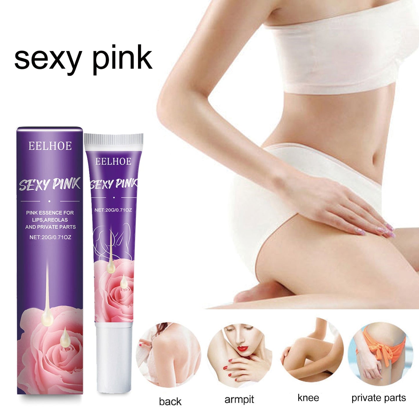 Brightener Pink Essence, Breast Areola Private Part Tender White Lip Joint To Remove Melanin Pink Essence - Korvel