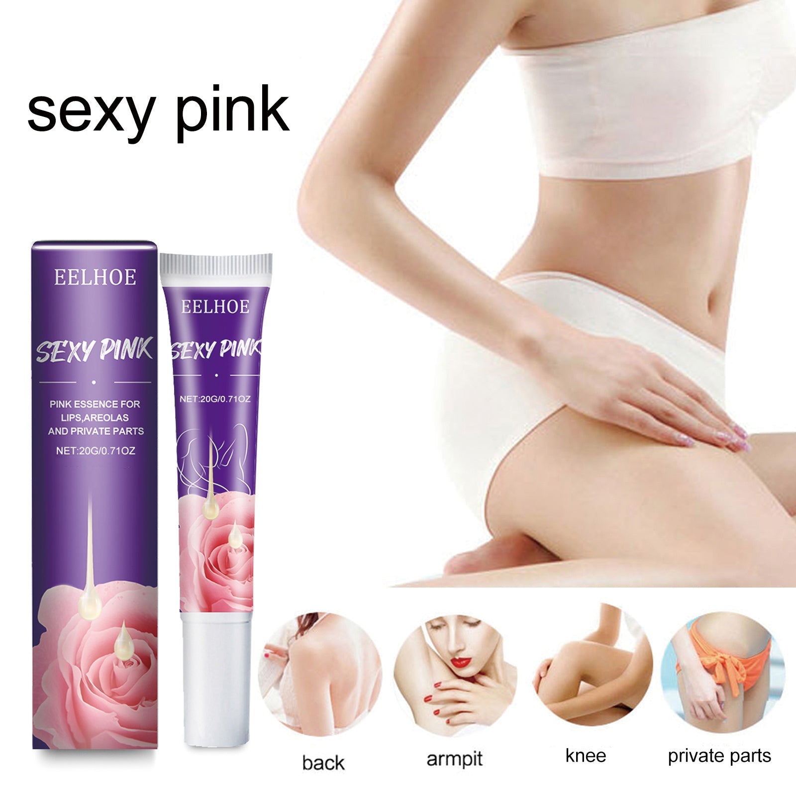Brightener Pink Essence, Breast Areola Private Part Tender White Lip Joint To Remove Melanin Pink Essence - Korvel