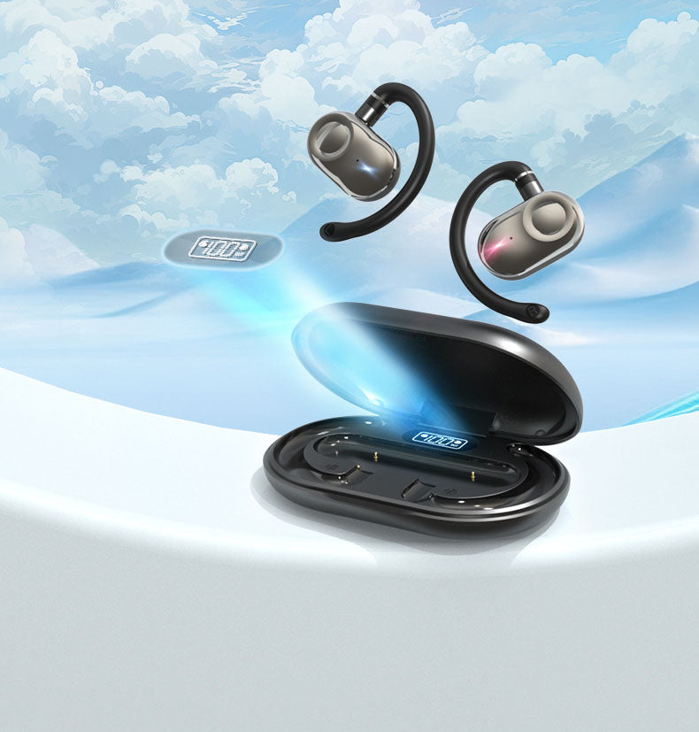 JM18 Bluetooth earphones wireless stereo OWS dual axis rotating hanging ear earphones - Korvel