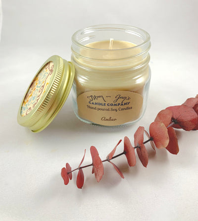 Amber Soy Candle – Warm & Luxurious Scent | Mam Jam’s - Korvel