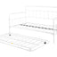 Metal Frame Daybed with trundle（white） - Korvel