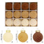 Elegant 6cm Christmas Ball Ornaments - Set of 12