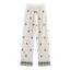 Elastic Waist Tied Embroidered Wide Leg Pants for WomenStyle Fashion Casual - Korvel