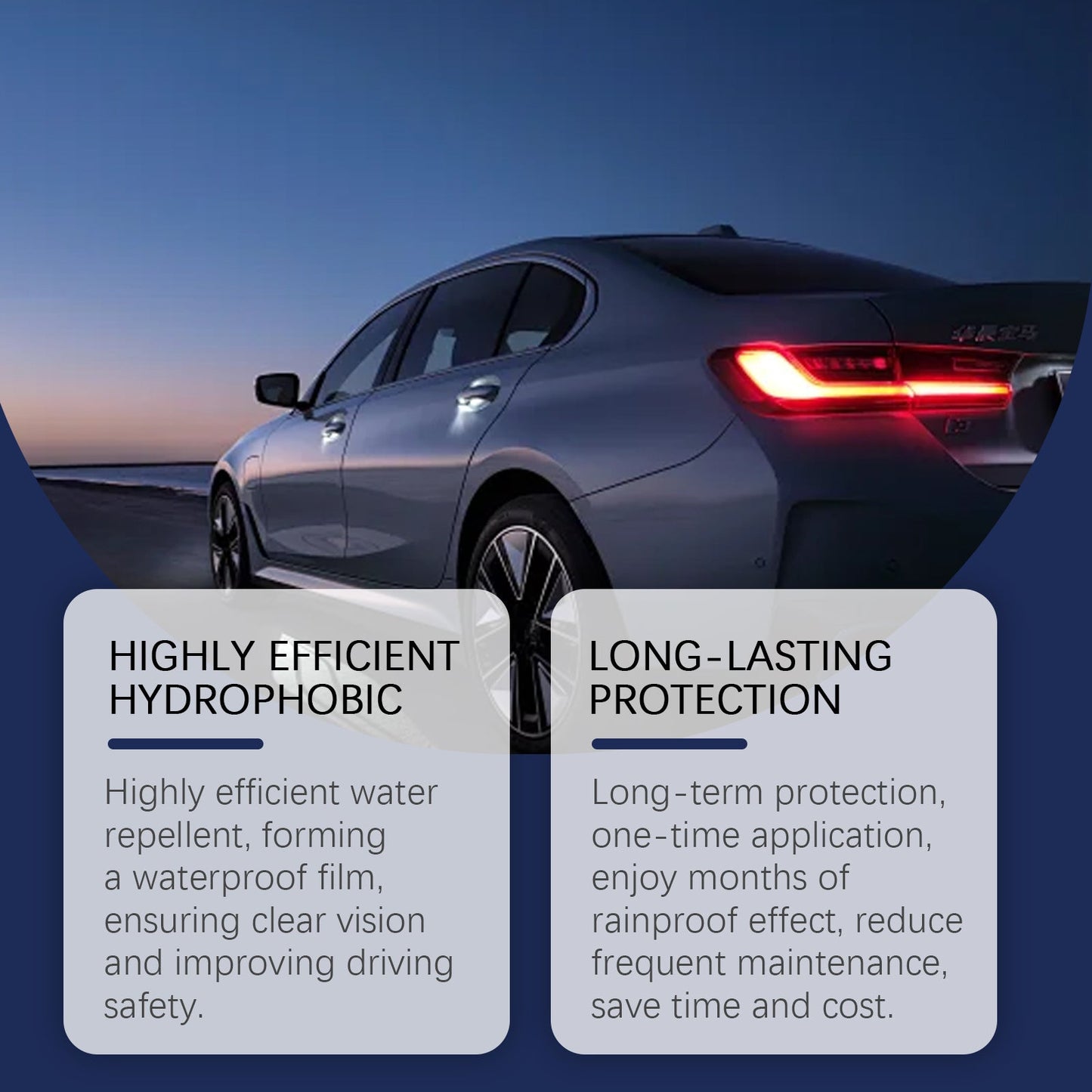 Spray de revêtement imperméable pour verre automobile