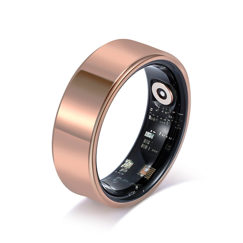 Health Smart Titanium Steel Ring Waterproof Blood Pressure Oxygen Sleep Movement Tracking Multi-Function Ring High-Tech Pair Ring - Korvel