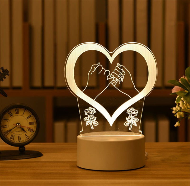 3D LED Night Light - Creative Table Lamp for All Occasions