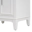 24" Bathroom Vanity with Sink, Bathroom Vanity Cabinet with One Flip Drawer and Doors, Solid Wood and MDF, White - Korvel
