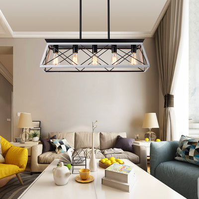 5-Light Farmhouse Chandeliers For Dining Room (No Bulbs) - Korvel