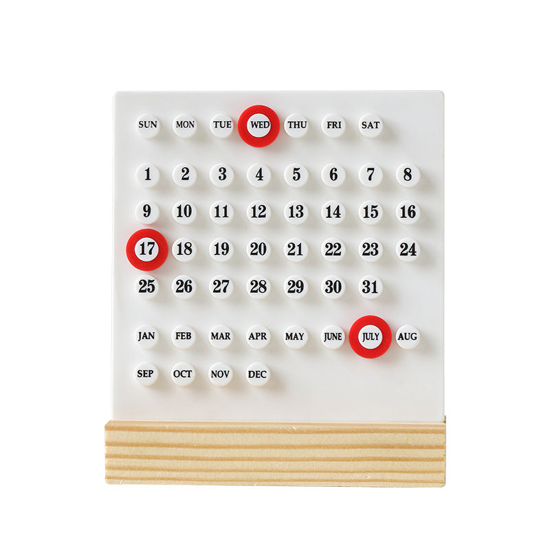 Calendario Creativo de Anillo Estético Alto 2023 - Decoración de Escritorio